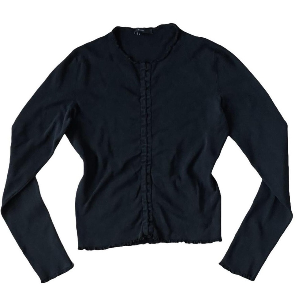 Vintage Gucci black silk long sleeve shirt